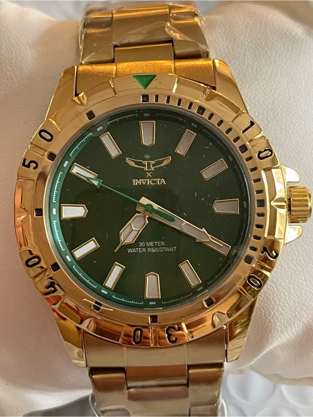 NEW Invicta Specialty I by Invicta Men's Watch - 42mm, Gold & green (69034)